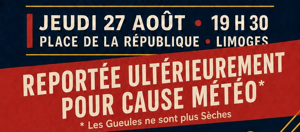Répétition ouverte des Gueules Sèches Reportée à une date ultérieure